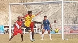 Perserond Rote Ndao menciptakan kemelut di gawang Persim Manggarai pada perebutan tempat ketiga Liga 3 ETMC XXXI Tahun 2022, Rabu (28/9) di GOR 99 Lewoleba