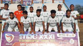 Skuad Persami Maumere saat mengalahkan Persab Belu pada babal 16 besar, Senin (19/9)