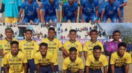 Tim Persebata Lembata (atas) dan Perserond Rote Ndao (bawah) siap bentrok pada babak semifinal, Minggu (25/9) hari ini di GOR 99 Lewoleba