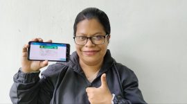 Margaretha Fransisca, warga Kabupaten Sikka, peserta JKN KIS