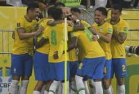 Euforia pemain Brasil