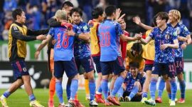 Euforia pemain Jepang