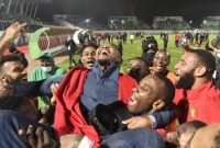 Selebrasi pemain Kamerun setelah memastikan lolos ke Piala Dunia 2022