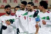 Selebrasi pemain Iran