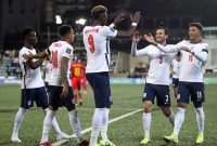 Selebrasi para pemain Inggris