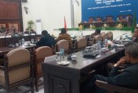 Suasana sidang paripurna pembahasan RAPBD Kabupaten SikkaTA 2023, Rabu (15/11) 