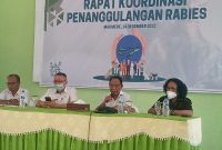 Rapat Koordinasi Penanggulangan Rabies, Rabu (14/12) di Aula Kantor Dinas Pertanian Kabupaten Sikka