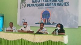 Rapat Koordinasi Penanggulangan Rabies, Rabu (14/12) di Aula Kantor Dinas Pertanian Kabupaten Sikka