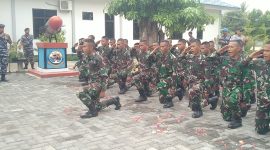 Bintara Remaja dan Tamtama Remaja yang baru mengikuti pembukaan Pekan Orientasi di Mako Lanal Maumere, Rabu (14/12)