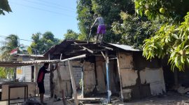 Kondisi salah satu rumah yang mendapat intervensi bantuan melalui program Mekeng Bedah Rumah (foto: istimewa) 