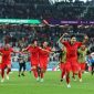 Euforia pemain Korea Selatan usai menang atas Portugal dan lolos ke babak 16 besar Piala Dunia 2022