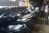 11 unit motor bodong yang berhasil ditarik dari tangan anggota Polres Sikka