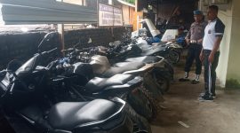 11 unit motor bodong yang berhasil ditarik dari tangan anggota Polres Sikka