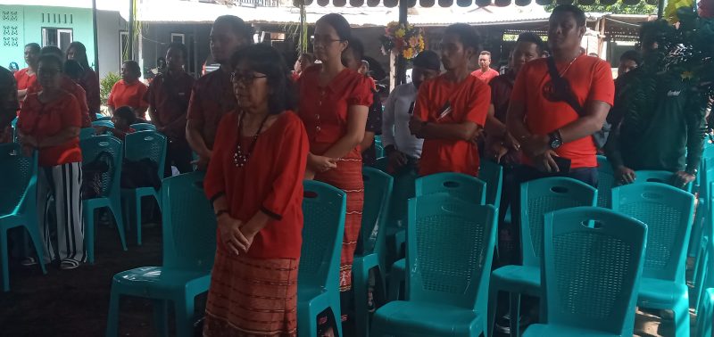 Anggota Iwasma Kabupaten Sikka pada syukur Nataru Bersama, Minggu (22/1) 