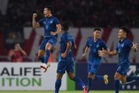 Euforia pemain Thailand