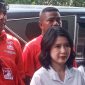 Foto: Wakil Ketua Pembina DPP PSI Grace Natalie didampingi Ketua PSI Sikka Yannes Mekeng, Kamis (16/3)