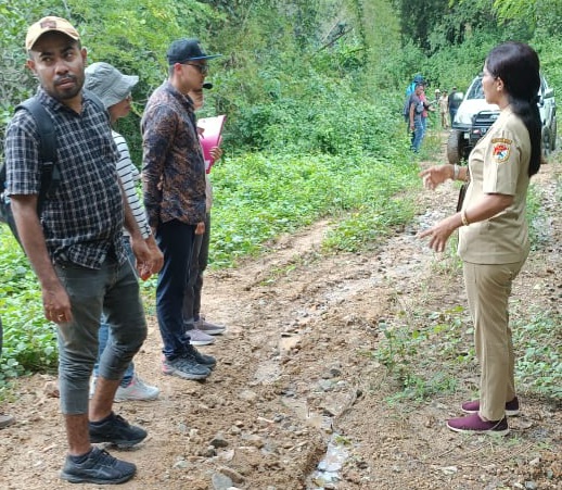 Tim BPK Perwakilan NTT melakukan audit pekerjaan jalan Kisa-Magepanda pada awal Maret 2023 lalu