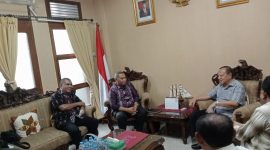 Silaturahmi Bacaleg Perindo Dapil NTT 1 Stefanus Roy Rening ke Uskup Agung Jakarta, Rabu (22/3) 