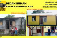 Rumah terakhir yang mendapat pelayanan program Mekeng Bedah Rumah, Senin (10/4) (foto: istimewa)