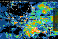 Citra Satelit pada Sabtu (8/4) pukul 06.30 WIB