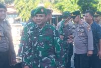 Suasana halal bihalal TNI/Polri di Mapolres Sikka, Rabu (3/5)