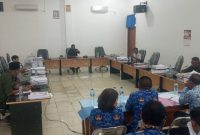 Suasana rapat kerja Komisi 2 DPRD Sikka dan Dinas Pertanian, Rabu (17/5)