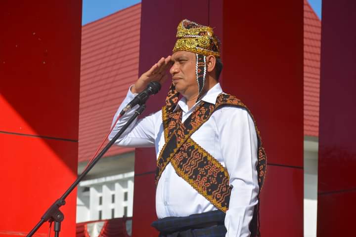 Bupati Sikka Fransiskus Roberto Diogo saat Hardiknas 2023, Selasa (2/5)