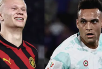 Kolase Erling Haaland dan Lautaro Martinez