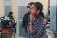 Magdalena Wanung Baruk, warga Kabupaten Sikka yang menjadi tenaga kerja ilegal dideportasi dari Singapura, Rabu (7/6)