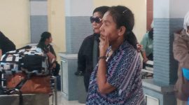 Magdalena Wanung Baruk, warga Kabupaten Sikka yang menjadi tenaga kerja ilegal dideportasi dari Singapura, Rabu (7/6)