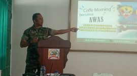 Dandim Sikka Letkol Czi Setiawan Nur Prakoso Utomo saat silaturahmi bersama awak media di Kabupaten Sikka, Jumat (23/6) di Aula Makodim Sikka