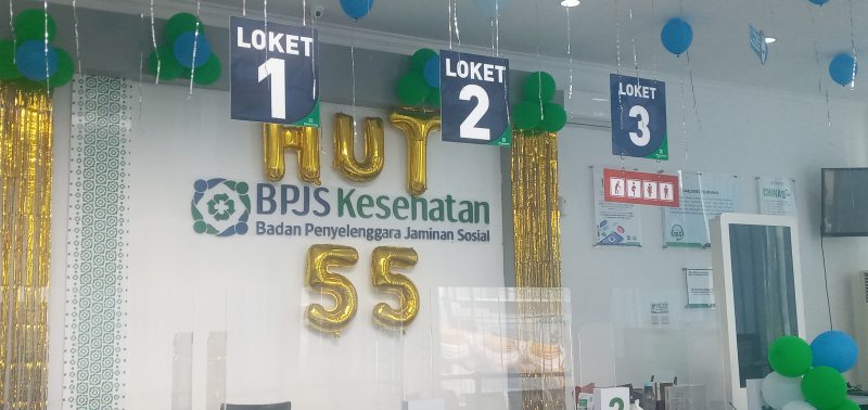 Loket pelayanan di Kantor BPJS Cabang Maumere