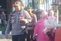 Kapolres Sikka AKBP Hardi Dinata tiba di Mapolres Sikka, Minggu (16/7)