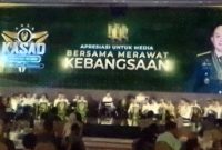 Suasana malam puncak Kasad Award 2023, Senin (10/7) malam