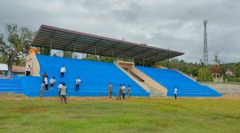 Stadion Ch N Dillak di Rote Ndao, salah satu lapangan pertandingan turnamen ETMC XXXII Liga 3 Tahun 2023  