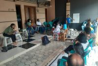 Suasana sosialisasi KSP Kopdit Pintu Air di Depok, Sabtu (15/7)