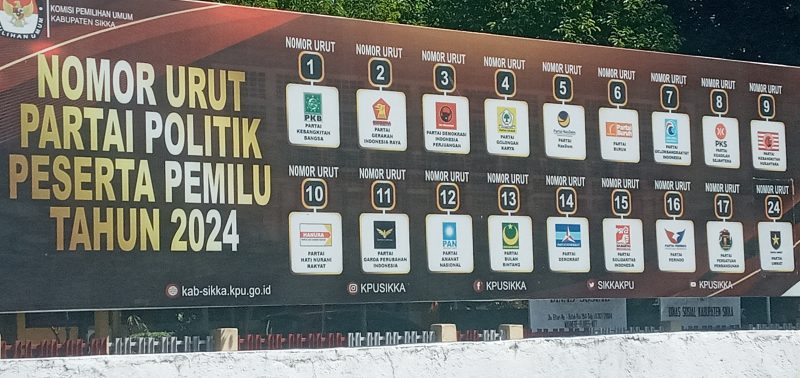Nomor urut partai politik peserta Pemilu 2024