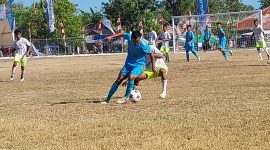 Persap Alor dan Persesba Sumba Barat bermain imbang 1-1 di Lapangan CN Dillak, Rabu (16/8) pagi