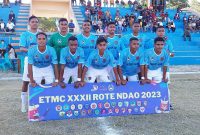 Skuad Persap Alor saat berhadapan dengan Persematim Manggarai Timur di Lapangan CN Dillak, Senin (21/8) pagi