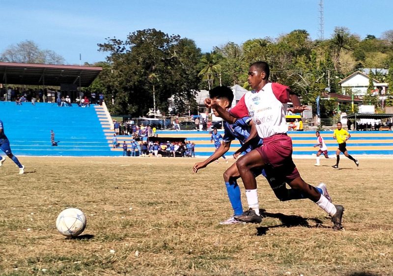 Bintang Timur melangkah ke babak semifinal, setelah mengalahkan Persebata Lembata di Lapangan CN Dillak, Senin (28/8)
