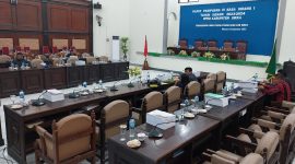 Suasana rapat paripurna di DPRD Sikka, Kamis (14/9) 