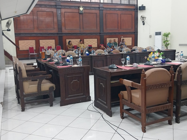 Suasana pembukaan paripurna Keterangan Pemerintah, Selasa (26/9) 