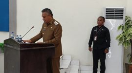 Bupati Sikka Fransiskus Roberto Diogo menyampaikan Pidato Pengantar tentang KUAPPAS APBD 2024, Senin (4/9) 