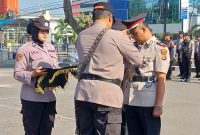 Serah terima jabatan Kasat Lantas Polres Sikka, Jumat (13/10)