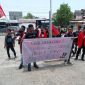 Aksi GMNI Sikka di Kantor Dinas PKO Sikka, Senin (16/10)
