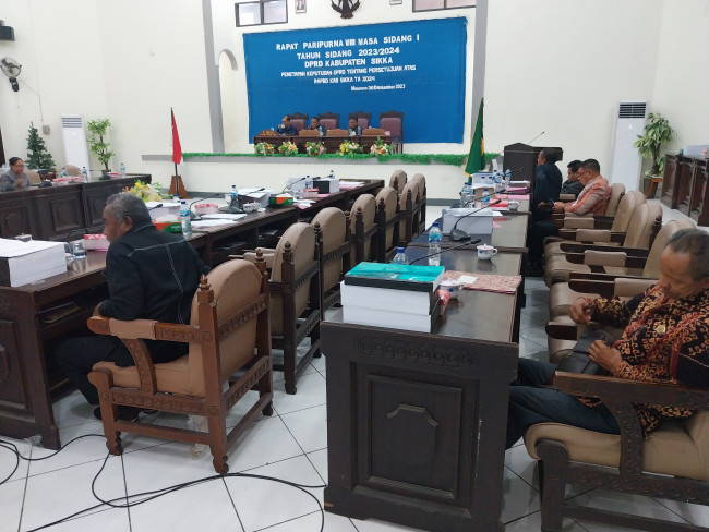 Rapat paripurna penetapan APBD 2024, Sabtu (30/12)
