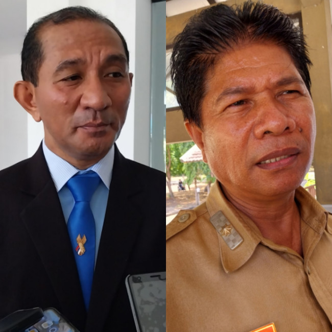 Kolase Penjabat Bupati Sikka Adrianus Firminus Parera dan Pelaksana Tugas Sekda Sikka Robertus Ray