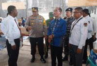 Ketua KPU Sikka Herimanto menerima kunjungan Penjabat Bupati Sikka dan Forkopimda, Kamis (8/2)