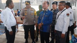 Ketua KPU Sikka Herimanto menerima kunjungan Penjabat Bupati Sikka dan Forkopimda, Kamis (8/2)