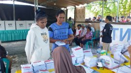 Suasana PSU di TPS Kota Uneng 06, Sabtu (24/2)